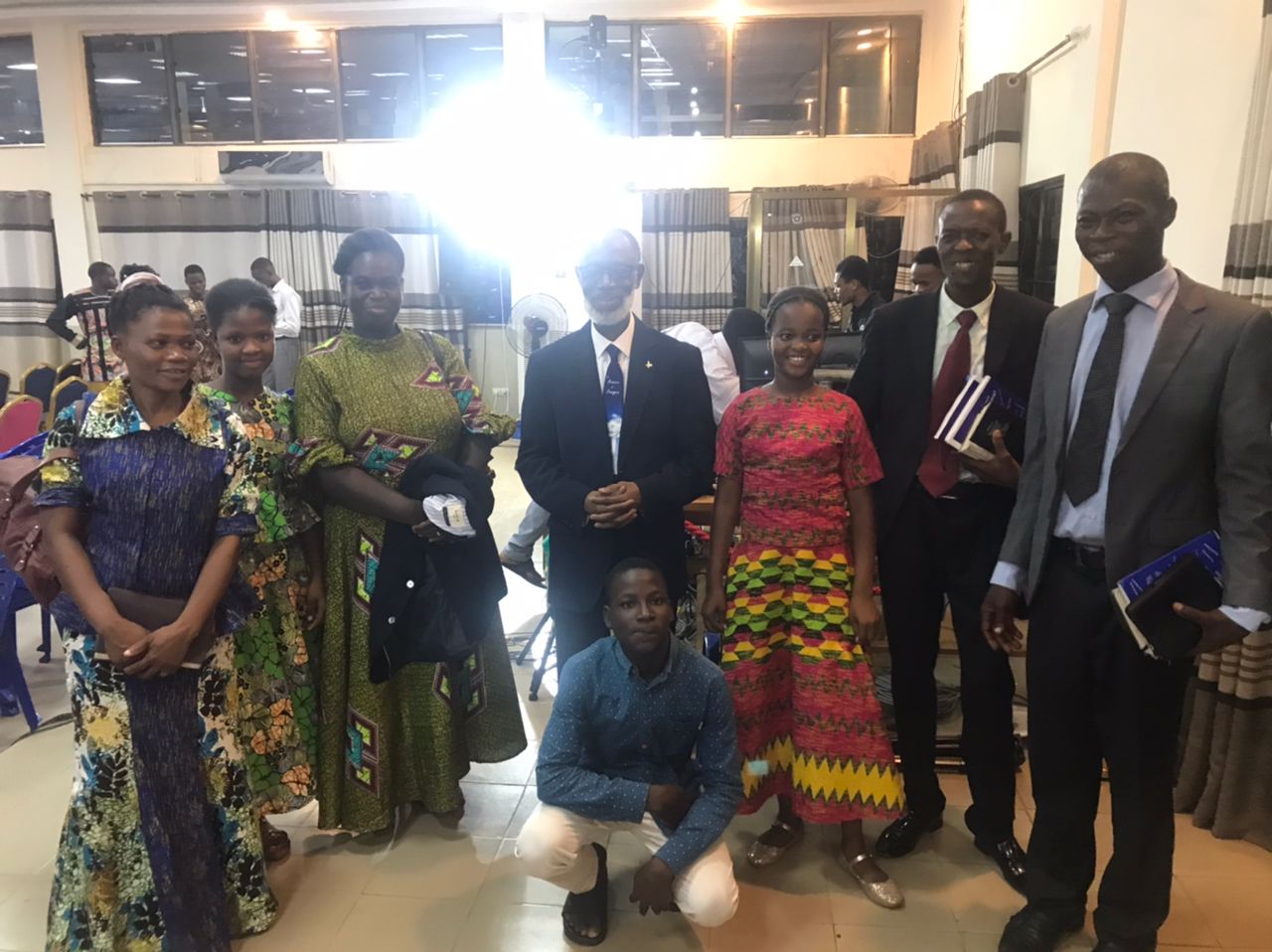 <span class='badge'>35</span> - (Supernatural photos Bro. Amos took with some Ghanaian brethren at the meetings in Notse, Togo, right after the last service, Sunday Evening, 17th November, 2024.)